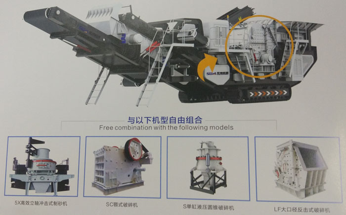 移動(dòng)破碎站，多機(jī)隨意搭配